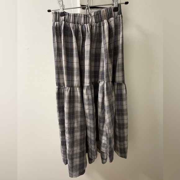 The Collective Plaid Tiered Midi Skirt – Size S - Picture 2 of 4